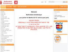 Tablet Screenshot of bedford-ersatzteile.de